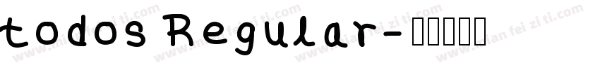 todos Regular字体转换